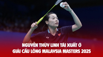 Nguyễn Thùy Linh tái xuất ở giải cầu lông Malaysia Masters 2025