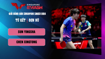 SUN vs CHEN - Giải bóng bàn Singapore Smash 2024